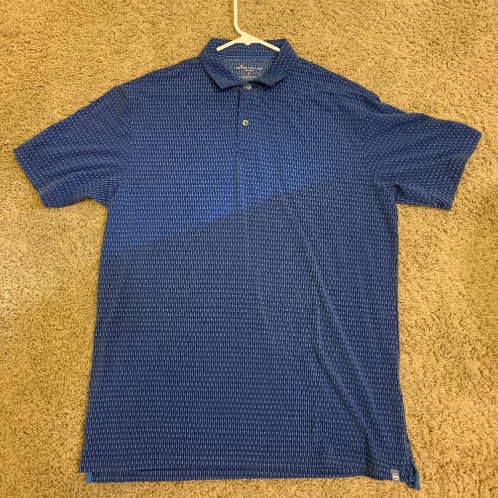 Peter Millar seaside patterned polo size medium